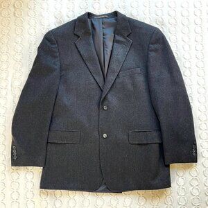 Tasso Elba Men's 100% Cashmere Blazer 42R Dark Grey Professional Business